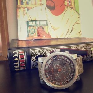 Magnacon Leather 2, 48MM Nixon Watch